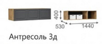 Антресоль к Шкафу 3-х дверному Лацио Сканди (г. Орёл)