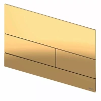TECEsquare II. Панель смыва, металл, PVD Polished Gold Optic