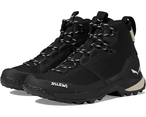 Походная обувь SALEWA Puez Mid PTX, цвет Black/Black