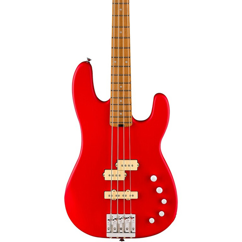Charvel PM SD PJ IV MAH Бас-гитара Satin Ferrari Red