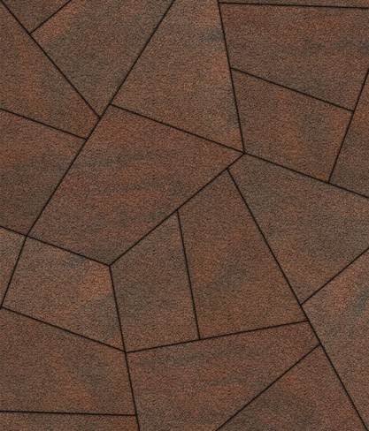Тротуарная плита Мозаика Б.4.Фсм.8 гладкий колормикс Клинкер