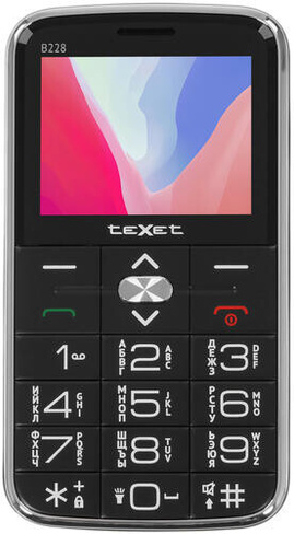 Сотовый телефон teXet TM-B228Black