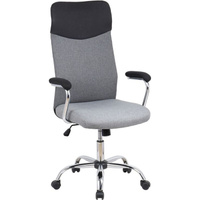 Кресло для руководителя Easy Chair 590 TC серое/черное (ткань, металл)