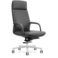 Кресло для руководителя Easy Chair 592 TPU черное (искусственная кожа, алюминий)