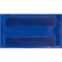 Карман для маркировки магнитный горизонтальный синий 113 x 53 мм (10 штук в упаковке)
