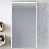 Зеркало-шкаф STWORKI Дублин 50 с подсветкой, навесное, белое, прямоугольное Stworki