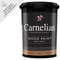 Краска для древесины Carnelian моющаяся матовая цвет белый база А 0.9 л PARADE None