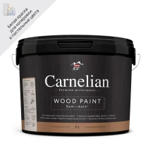 Краска для древесины Carnelian моющаяся матовая цвет белый база А 9 л PARADE None