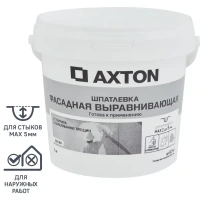 Шпатлевка Axton выравнивающая фасадная цвет белый 1 кг AXTON None