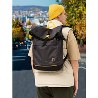 Городской рюкзак National Geographic Roll Top Backpack AL0075, черный