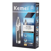 Kemei KM-6512 Электрический триммер для стрижки волос в носу и ушах .