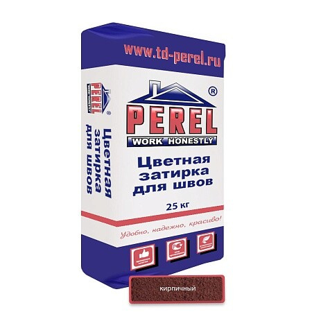 Кирпичная затирочная смесь Perel RL 25 кг