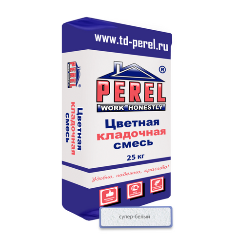 Супер-белая кладочная смесь Perel SL 0001 25 кг