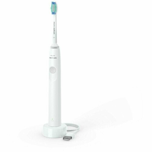 Электрическая зубная щетка, звуковая, Philips, 1 насадка, белого цвета