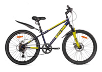 Велосипед Black Aqua Cross 1451 D 24" 6 SPD, GL-217D (серый-оранжевый)