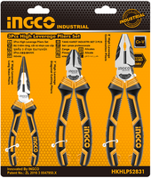 Набор шарнирно губцевого инструмента усиленные Ingco Industrial 1 плоскогубцы комбинированные * 200 мм + 1 кусачки боков