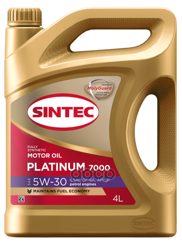 SINTEC Масло Моторное Platinum 7000 5W-30 Gf-6A, Sp Синтетика Sintec 4Л 600153