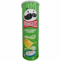 Чипсы Pringles картофельные сметана и лук, 165г