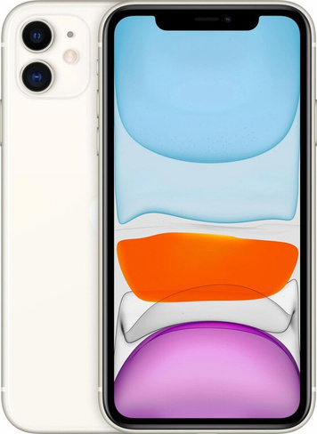 Мобильный телефон Apple iPhone 11 64Gb, nano-Sim+eSIM, Белый