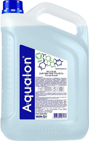 Бытовая химия Aqualon Средство для сантехники WC-гель для чистки туалета Ультра Белый 5 л