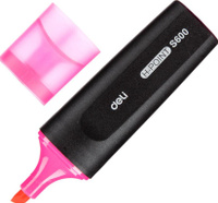 Маркер Deli Текстовыделитель Highlighter розовый (толщина линии 1-5 мм)