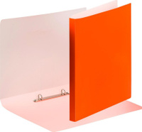 Папка/конверт Attache Папка на 2-х кольцах Neon А4 18 мм оранжевая до 150 листов