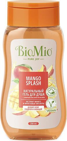 Для ванны и душа Splat Гель для душа BioMio Bio Shower Gel Увлажнение и забота манго 250 мл