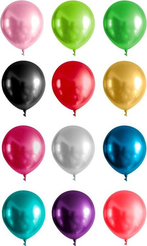 Товар для праздника Феникс-Презент воздушные шары Набор шаров Хром 30 см (50 штук в упаковке)