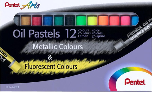 Мел Pentel Флуоресцентная пастель масляная PHN-MF12