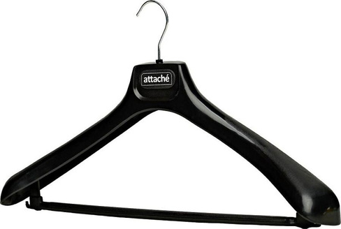 Хранение вещей Attache Вешалка-плечики для легкой одежды С024 черная (размер 48-50)