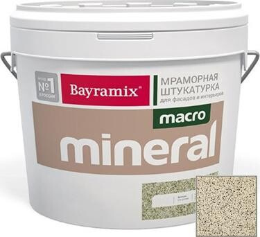 Штукатурка Bayramix Штукатурка декоративная мраморная Macro Mineral (15кг) 1032