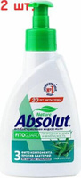 Для ванны и душа Весна Мыло жидкое Absolut "Алоэ", антибактериальное, с дозатором, 250мл