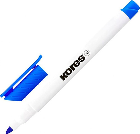 Маркер Kores Маркер для белых досок синий (толщина линии 2 мм) круглый наконечник