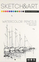 Карандаш Bruno Visconti Карандаши цветные акварельные SKETCH&ART трехгранные 12 цветов