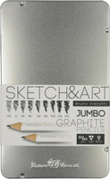 Карандаш Bruno Visconti Набор карандашей чернографитных Sketch&Art Jumbo HB-14B