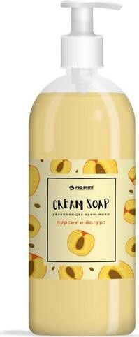 Для ванны и душа Pro-Brite Мыло жидкое крем-мыло Cream Soap Персик и йогурт 1000 мл