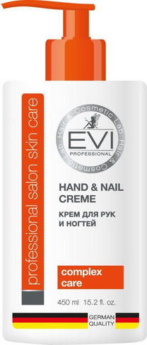 Косметика EVI Professional Крем для рук и ногтей Комплексный уход 450 мл