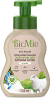 Бытовая химия BioMio Пена для мытья посуды "Bio-Foam", без запаха, 350 мл