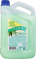 Для ванны и душа Aqualon Крем-мыло Адажио Алоэ вера антибактериальное 5 л 4601222005871