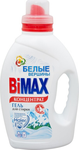 Бытовая химия BIMAX Гель для стирки "Белые вершины", 1300 мл