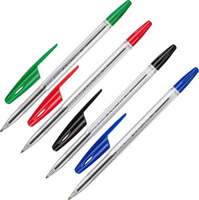 Ручка Erich Krause Набор шариковых ручек R-301 Classic Stick 1.0 синяя/черная/красная/зеленая