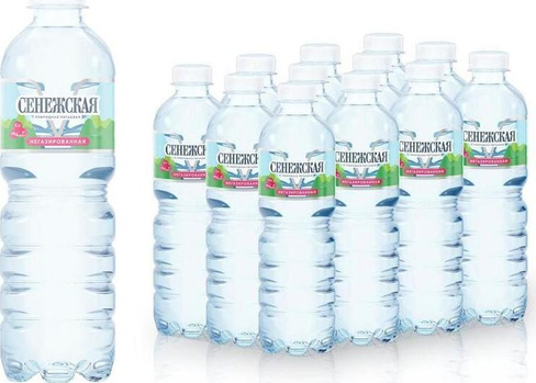 Вода Сенежская Вода минеральная питьевая негазированная 500мл (упаковка 12 шт.)