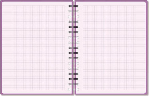 Бумажная продукция Attache Бизнес-тетрадь Bright colours A5 96 листов фиолетовая в клетку на спирали