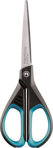 Ножницы бытовые Maped Ножницы "Start Soft", 170 мм, прорезиненные ручки, черно-синие, картонная упаковка с европодвесом,