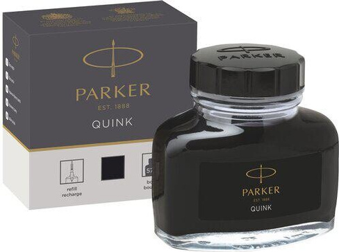 Ручка Parker Чернила "Bottle Quink", черные, 57 мл