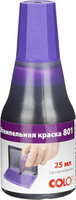 Штемпельная продукция Colop Краска штемпельная 801 фиолетовая на водно-глицериновой основе 25 г