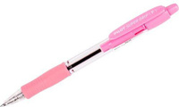 Ручка Pilot Ручка шариковая масляная автоматическая с грипом "Super Grip", СИНЯЯ, розовые детали, линия письма 0,32 мм,