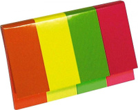 Другие канцтовары Kores Клейкие закладки бумажные 4 цвета по 50 листов 20х50 мм