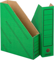 Другие канцтовары Attache Вертикальный накопитель картонный зеленый ширина 75 мм