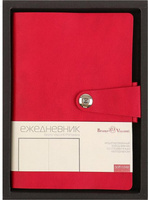 Блокнот Bruno Visconti Ежедневник недатированный Primavera искусственная кожа А5 136 листов красный